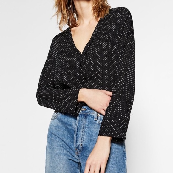Zara Tops - Zara Poplin Bodysuit